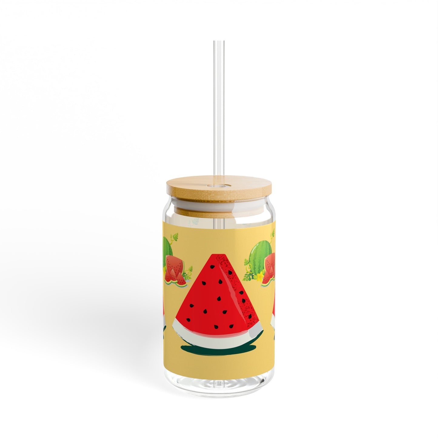 SUMMER: WATERMELON Sipper Glass, 16oz