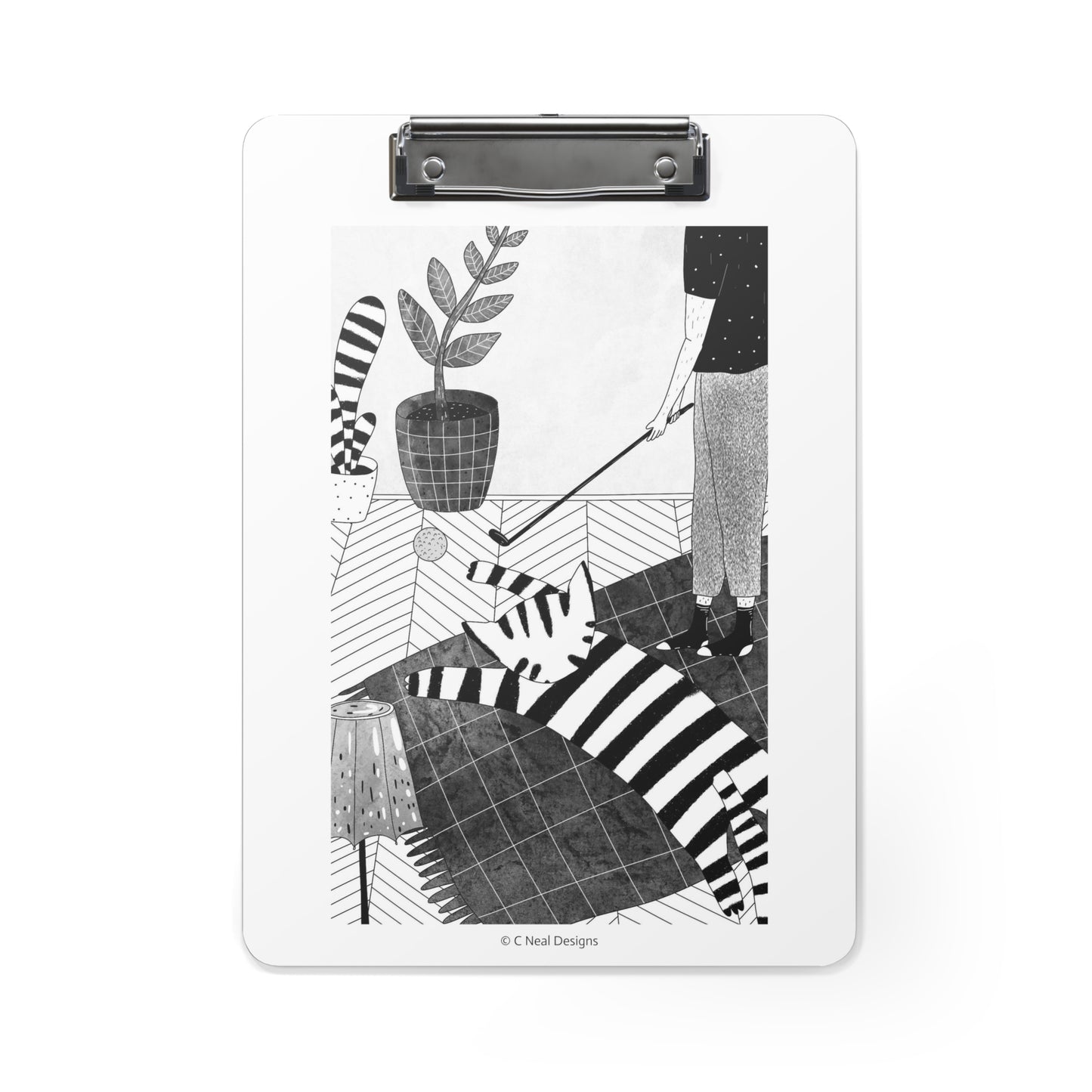 Jeffie Tom Cat Clipboard