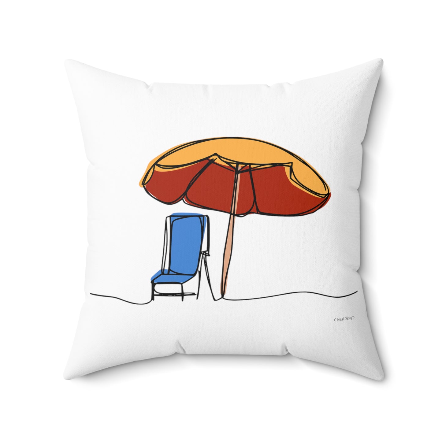 COASTAL CUSHIONS: MY SPOT Square Accent Pillow