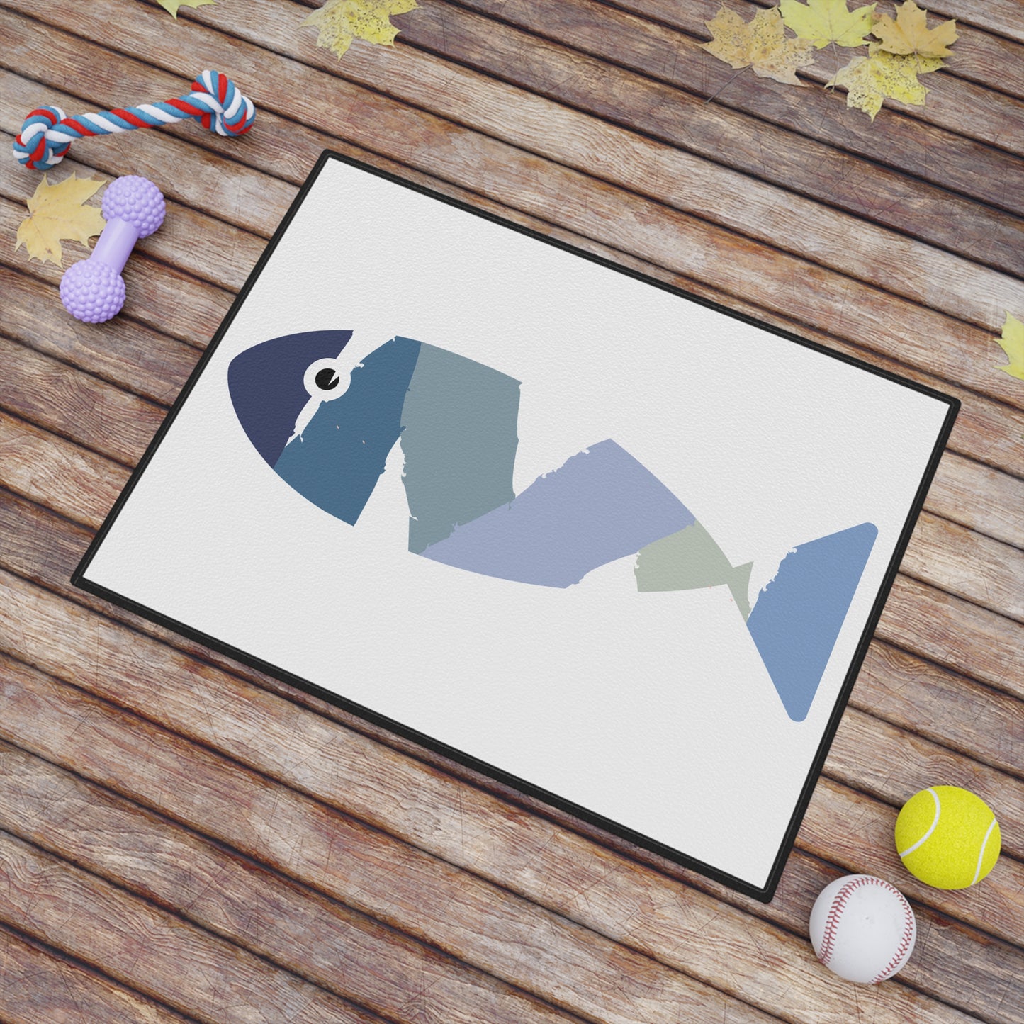PET FEEDING MAT - Abstract Fish (18" x 24")