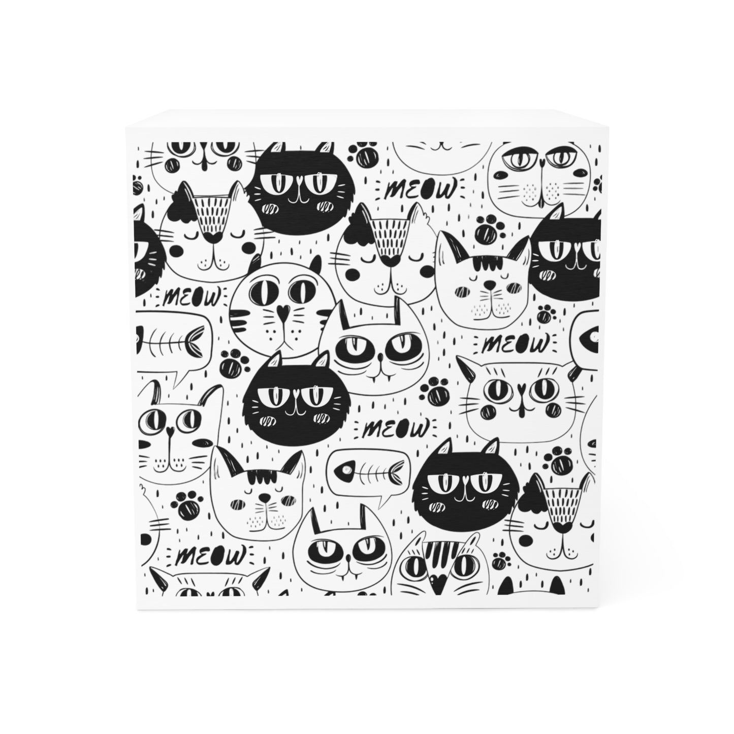 POST IT! BLACK AND WHITE KITTIES