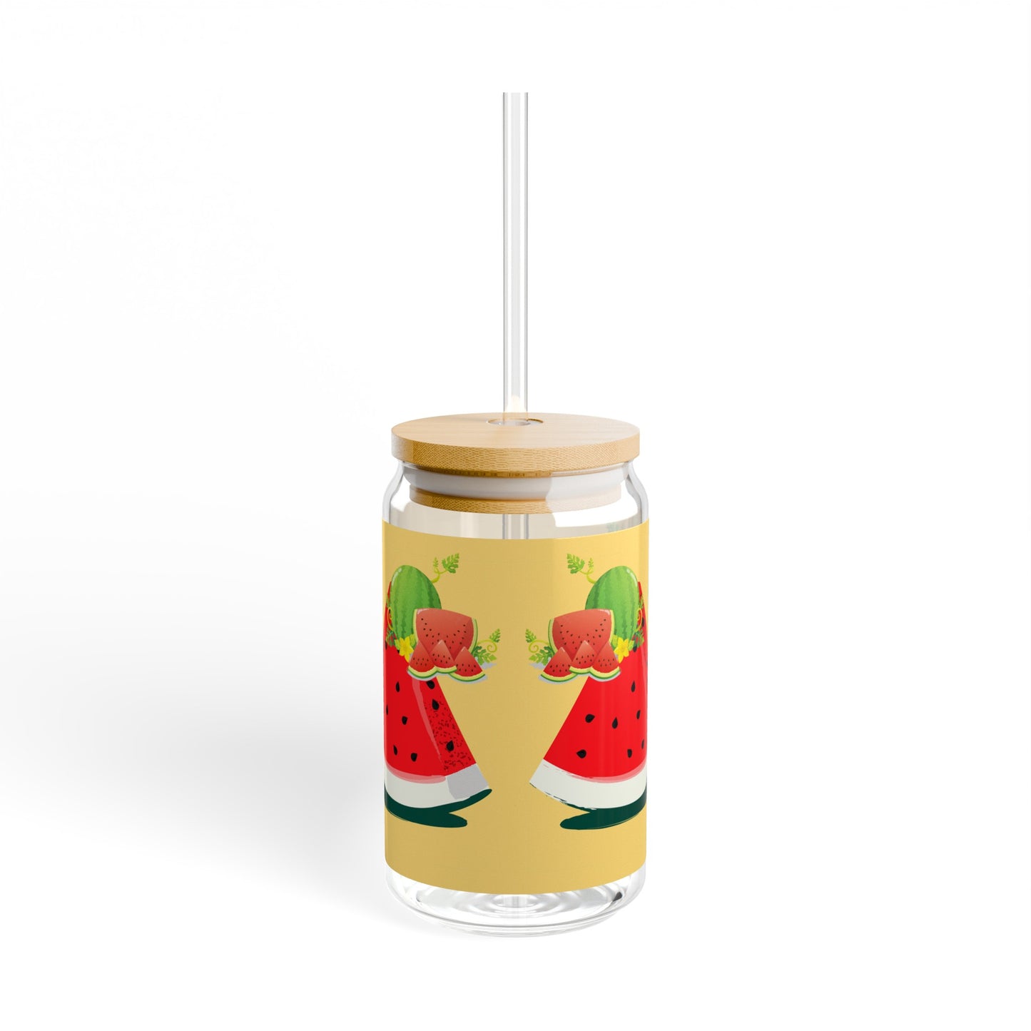 SUMMER: WATERMELON Sipper Glass, 16oz