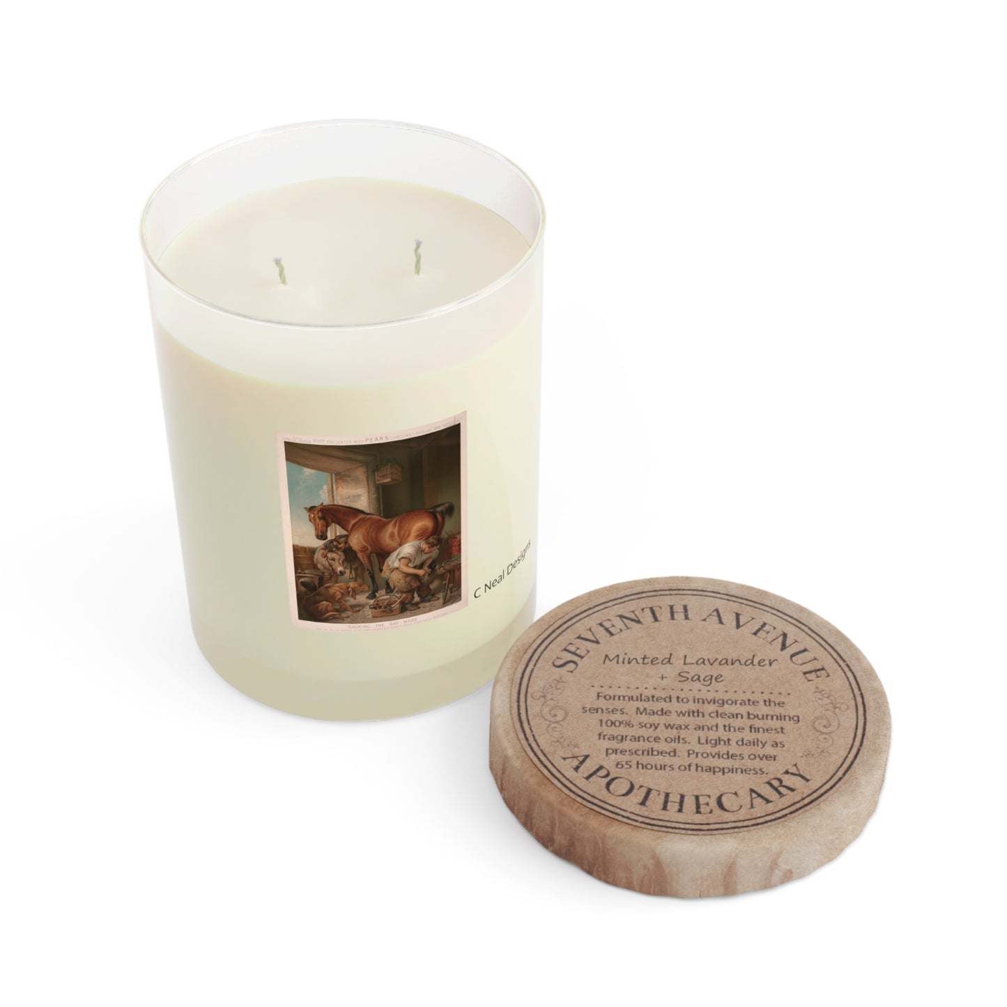 SHOEING THE BAY MARE Scented Candle - Full Glass, 11oz