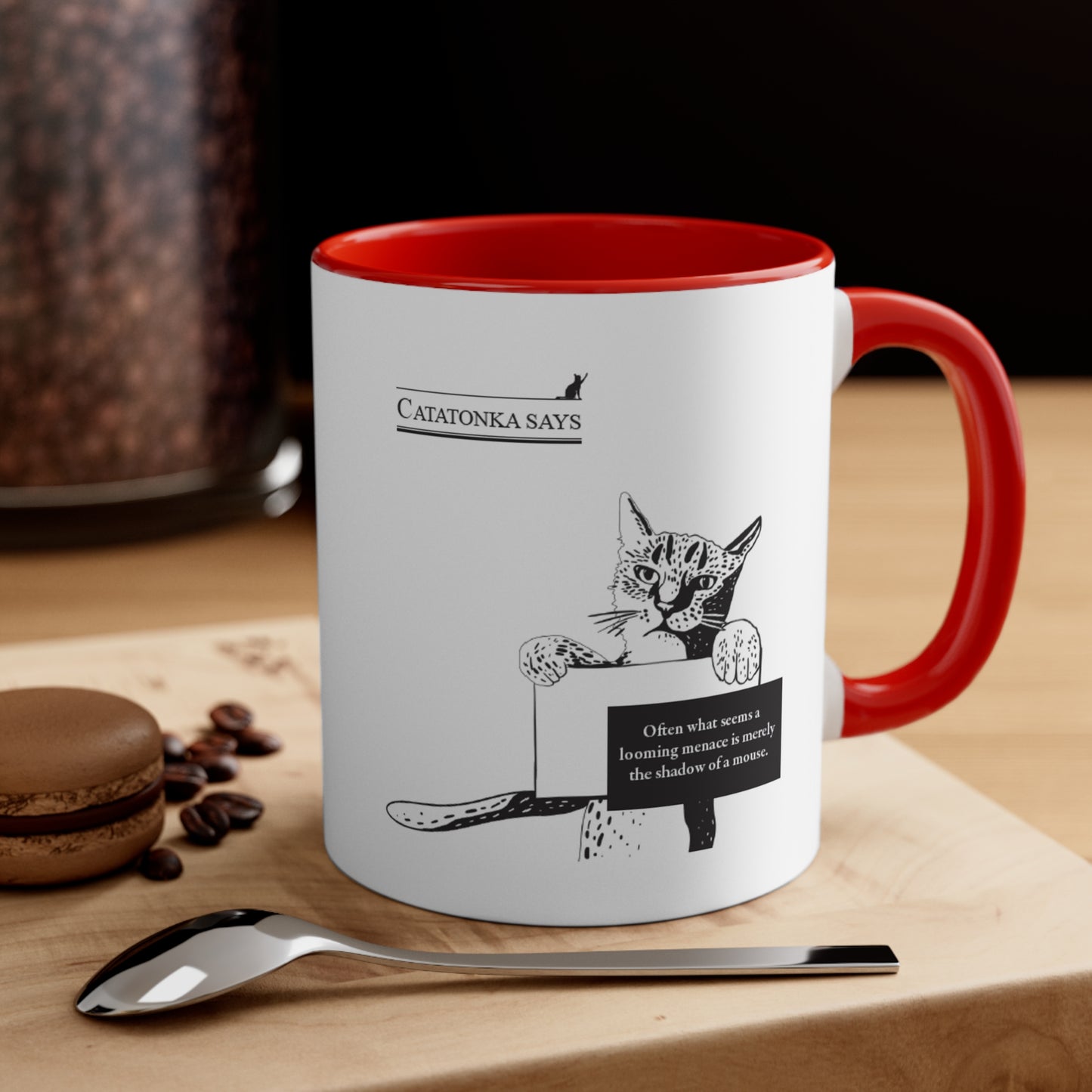 Catatonka Mouse Mug, Red 11oz