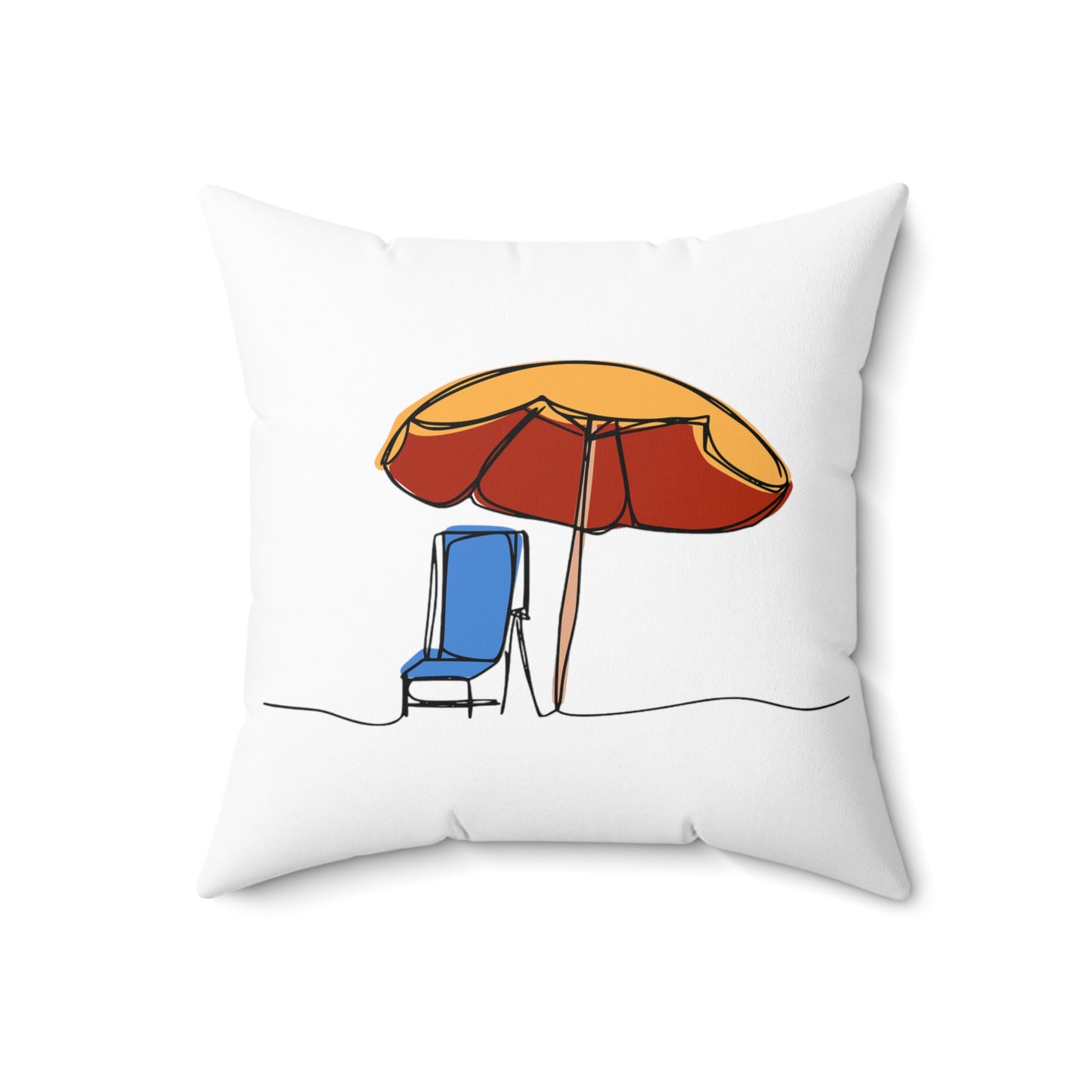 COASTAL CUSHIONS: MY SPOT Square Accent Pillow