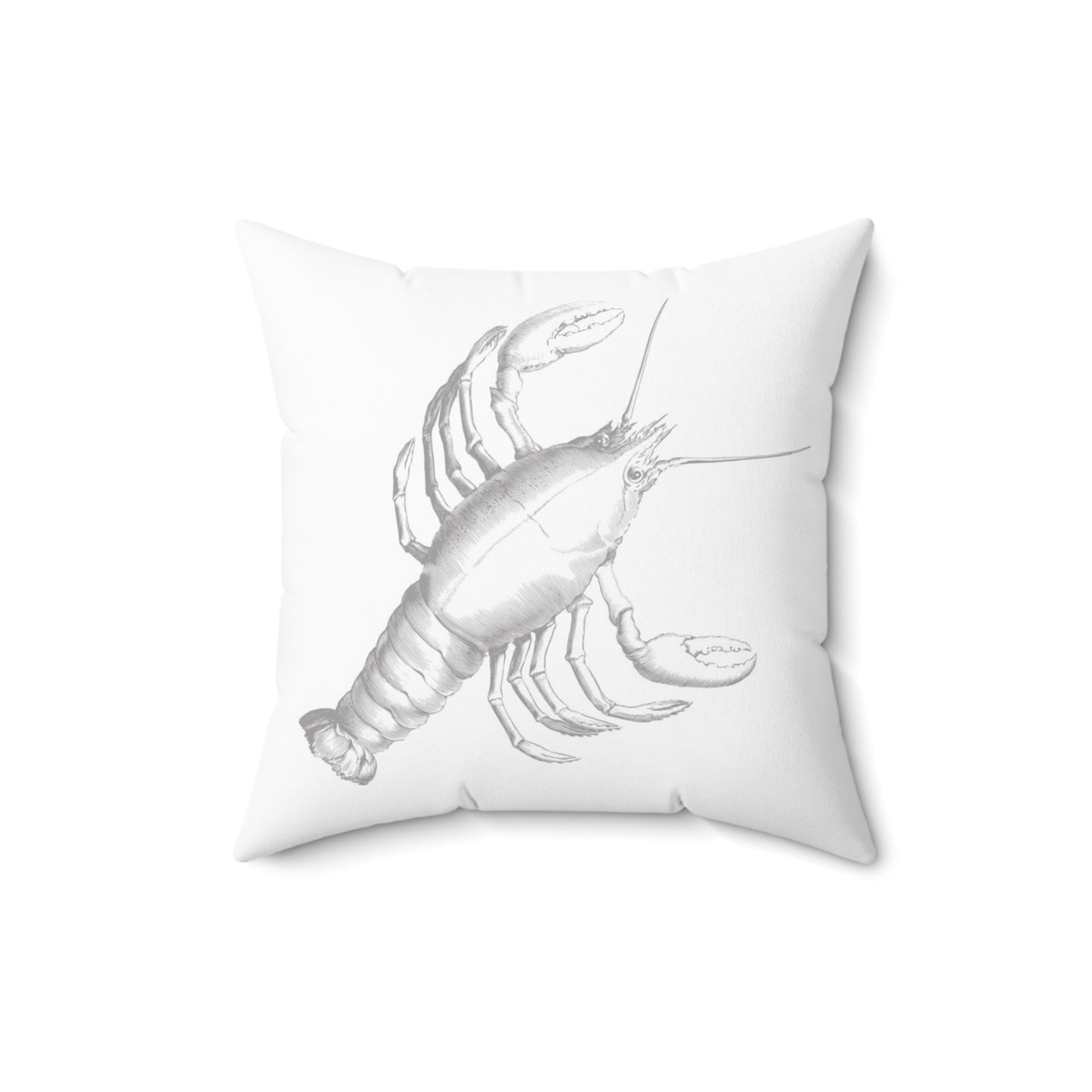 COASTAL CUSHIONS: THE LOBSTER QUADRILLE Accent Pillow with Poem