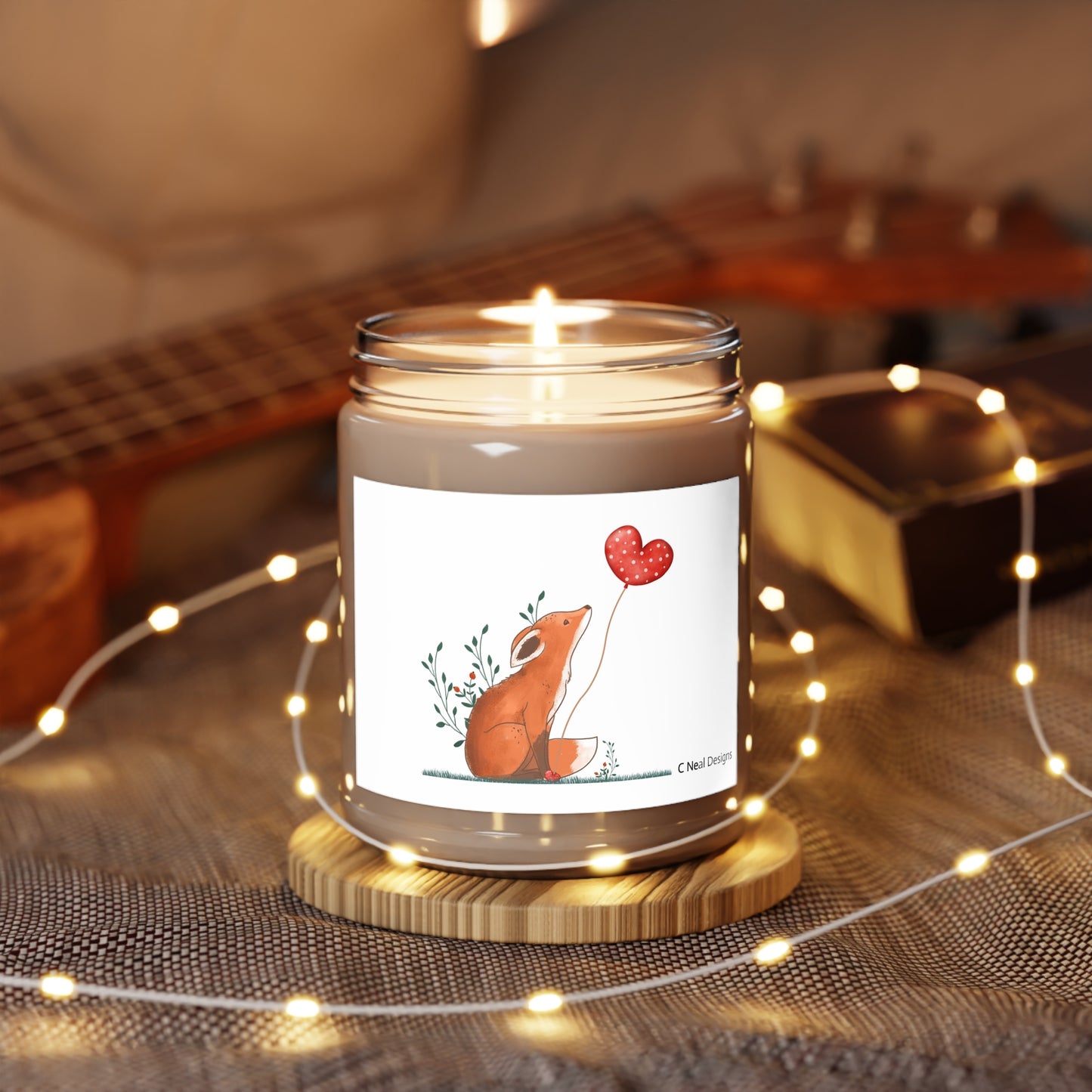 LITTLE FOX AND HEART Scented Candles, 9oz