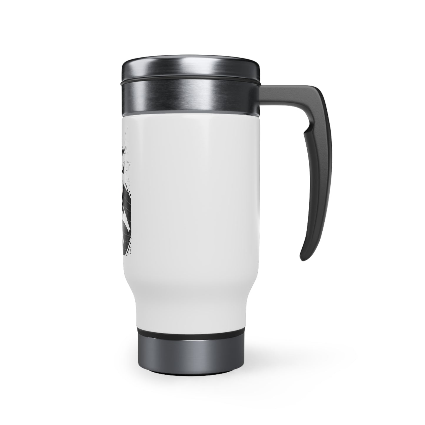 Morning Joe Stainless Steel Travel Mug with Handle, 14 oz