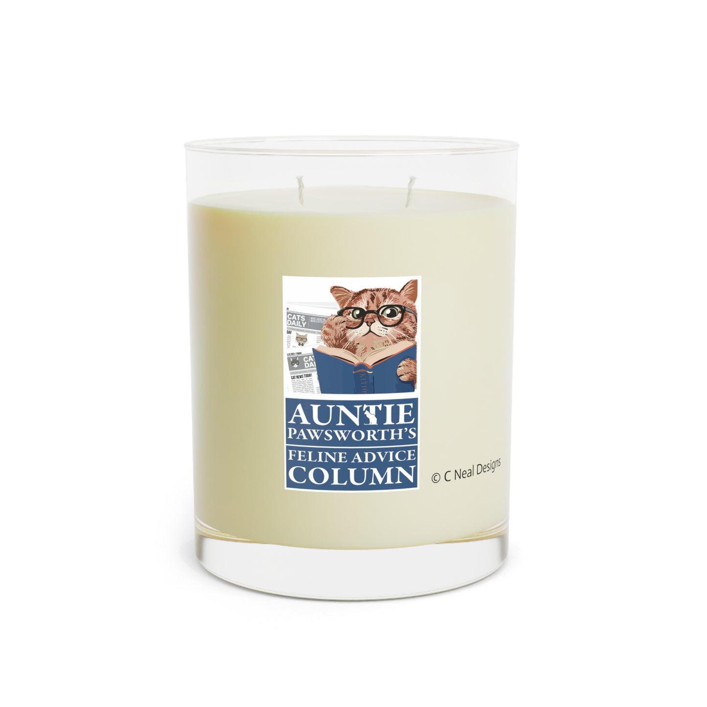 AUNTIE PAWSWORTH Scented Candle - Full Glass, 11oz