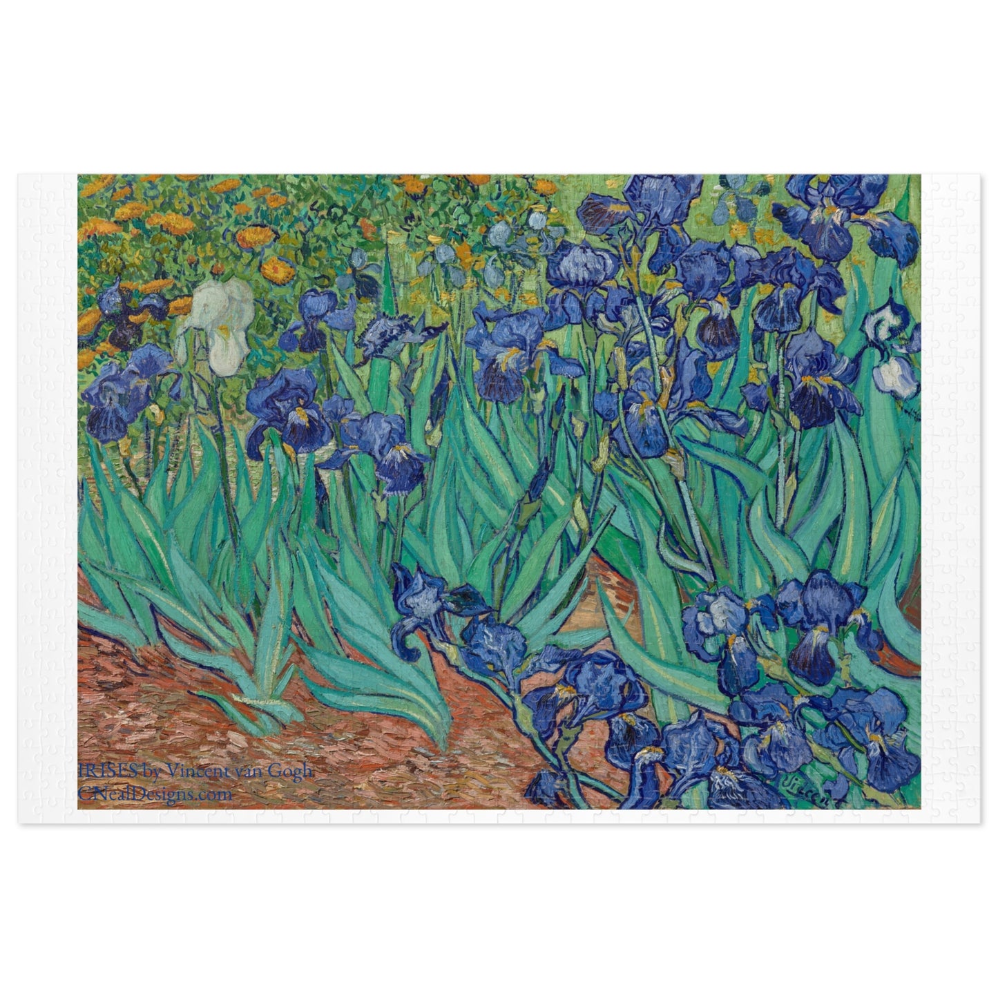 IRISES Vincent van Gogh Jigsaw Puzzle (30, 110, 252, 500,1000-Piece)