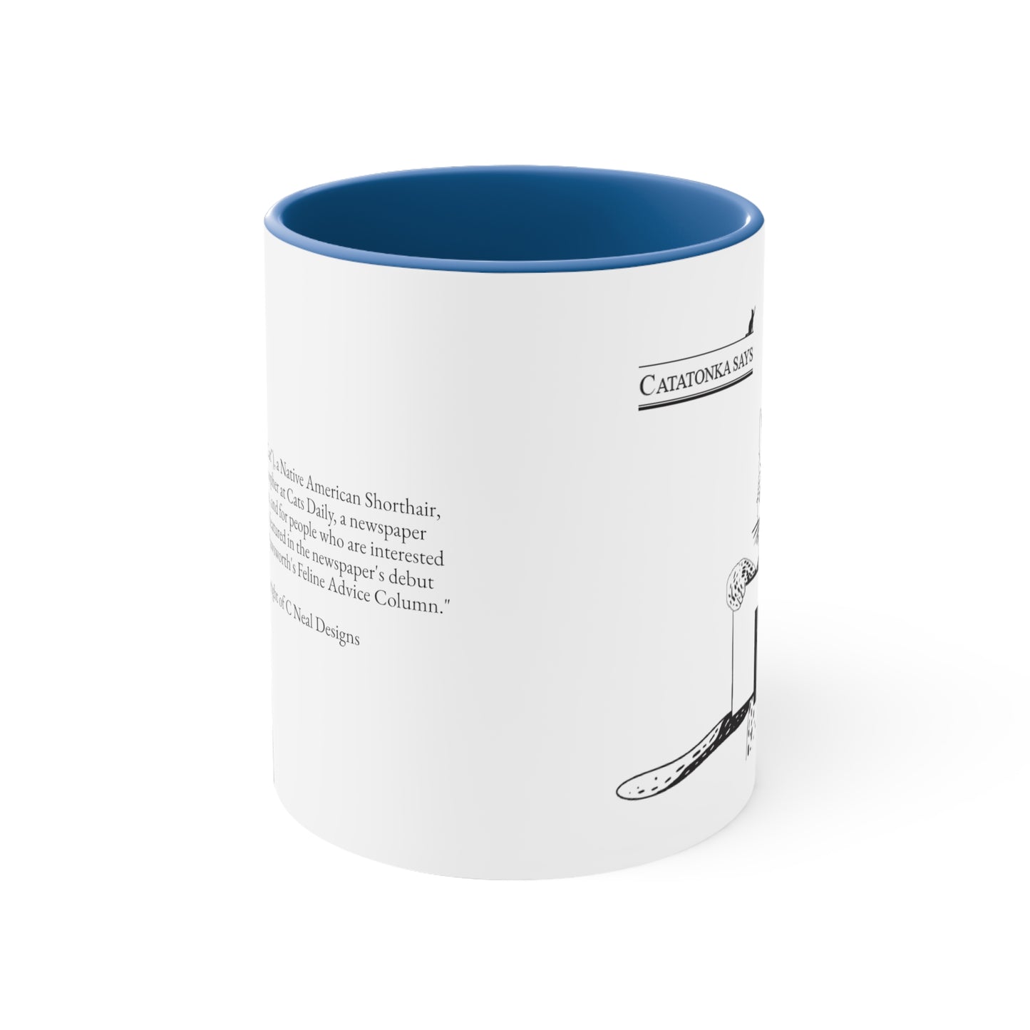 Catatonka Brain Mug, Blue 11oz