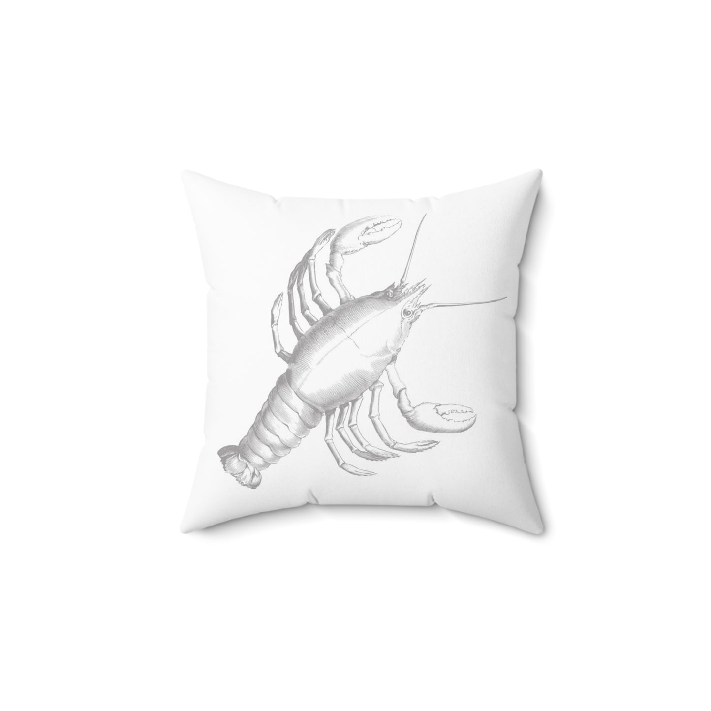 COASTAL CUSHIONS: THE LOBSTER QUADRILLE Accent Pillow with Poem