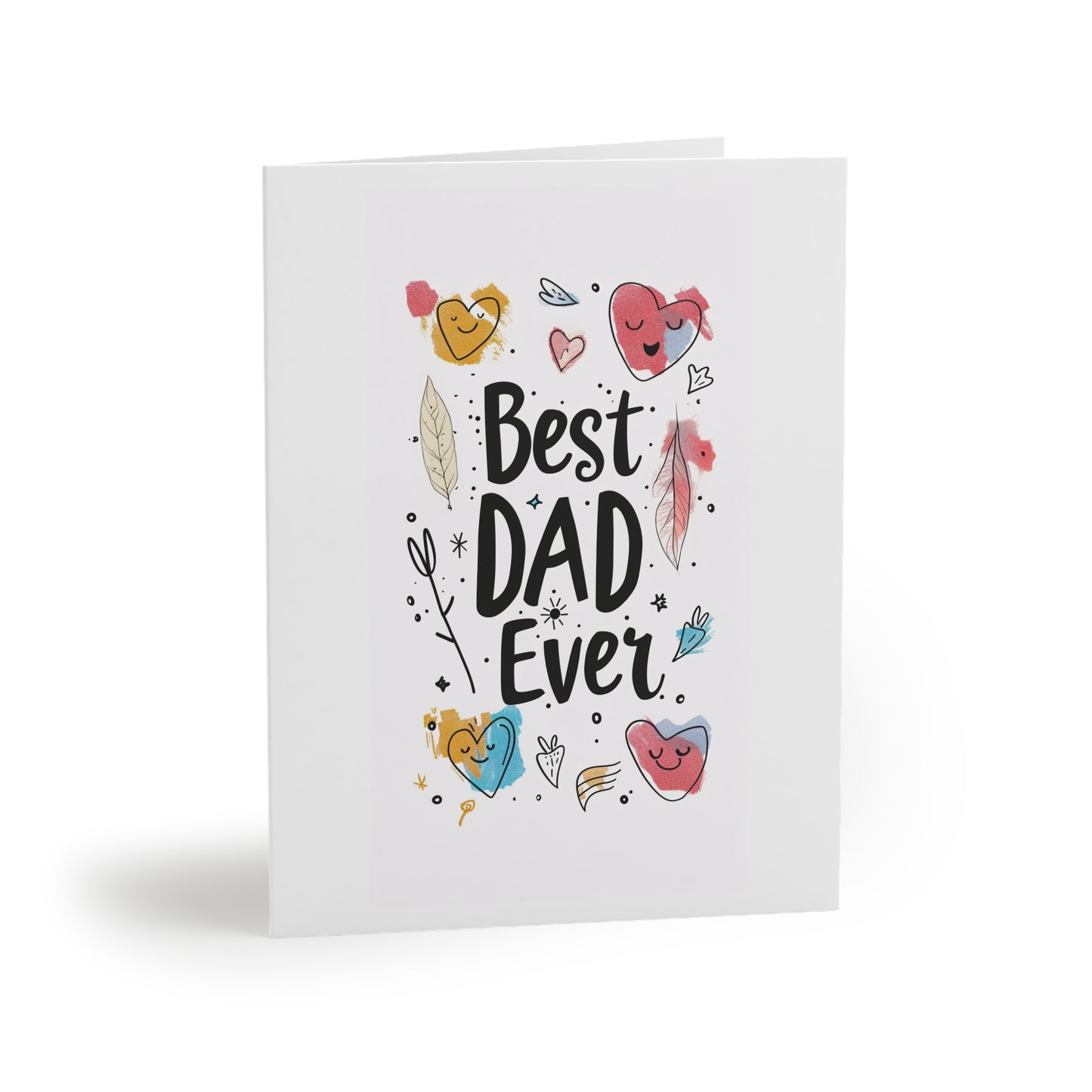 BEST DAD EVER Greeting cards (8, 16, and 24 pcs)