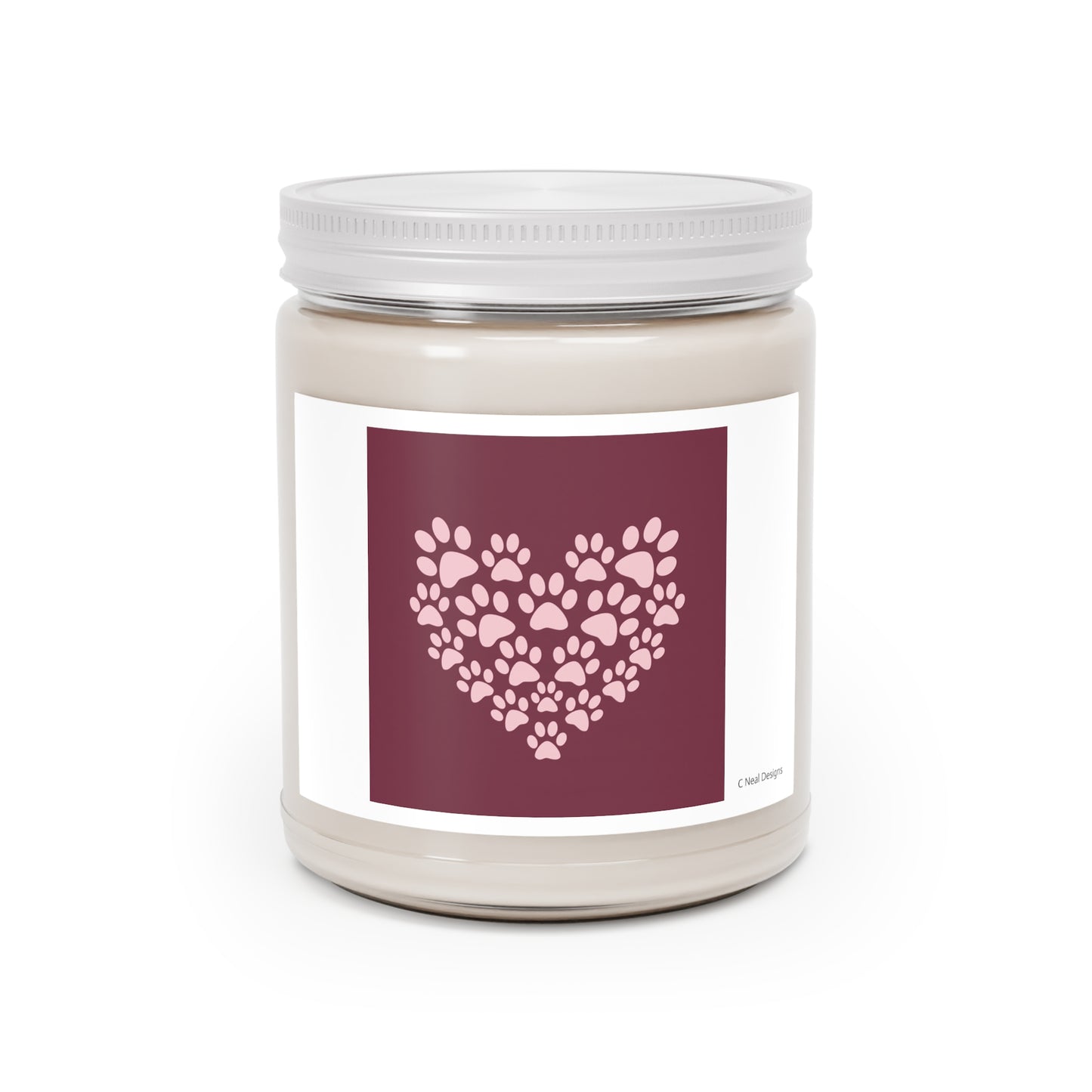 PAW PRINTS HEART Scented Candles, 9oz