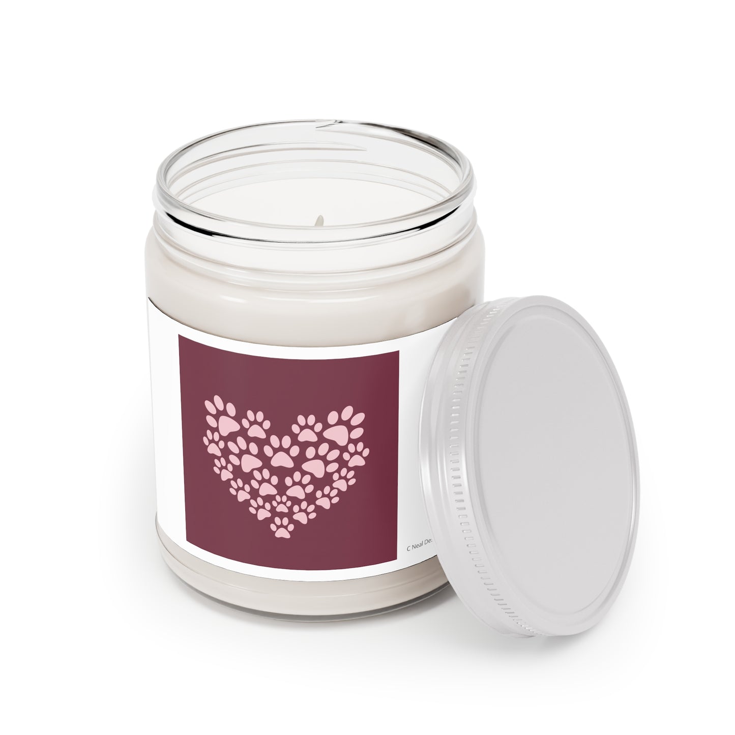 PAW PRINTS HEART Scented Candles, 9oz