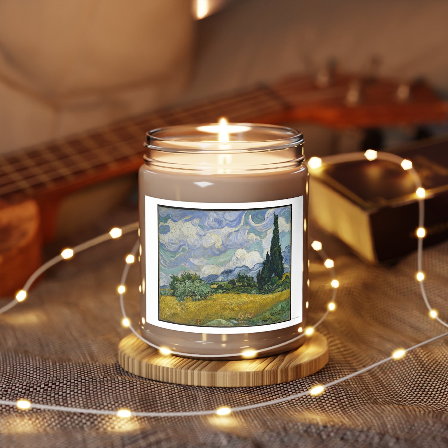 WHEAT FIELD WITH CYPRESSES Vincent van Gogh Scented Candles, 9oz