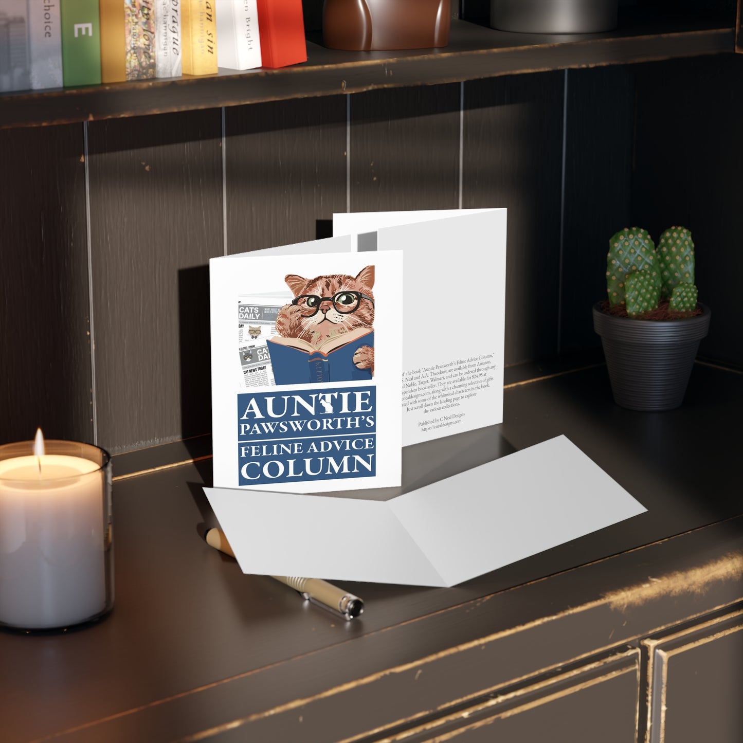 AUNTIE PAWSWORTH Greeting Cards (8, 16, and 24 pcs)