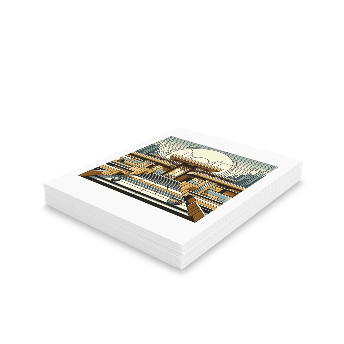 FRANK LLOYD WRIGHT-INSPIRED Greeting cards (8, 16, and 24 pcs)