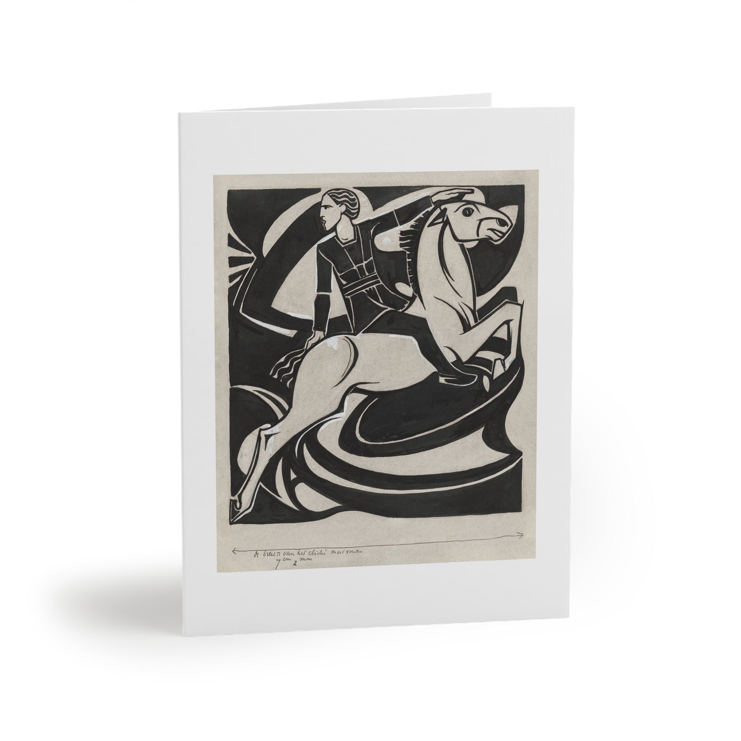 MAN ON HORSEBACK Greeting cards (8, 16, and 24 pcs)