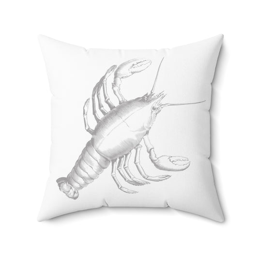 COASTAL CUSHIONS: THE LOBSTER QUADRILLE Accent Pillow with Poem