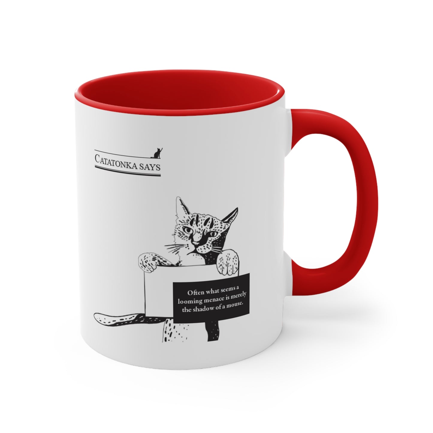 Catatonka Mouse Mug, Red 11oz