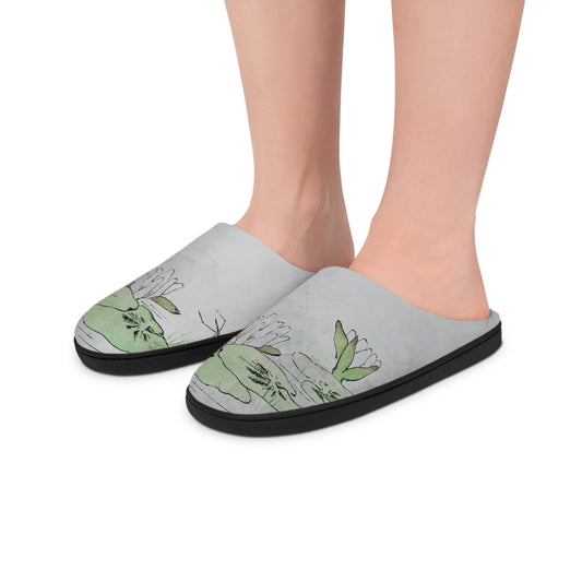 MY PERSONAL SPA Lily Pad Motif Women's Indoor Slippers