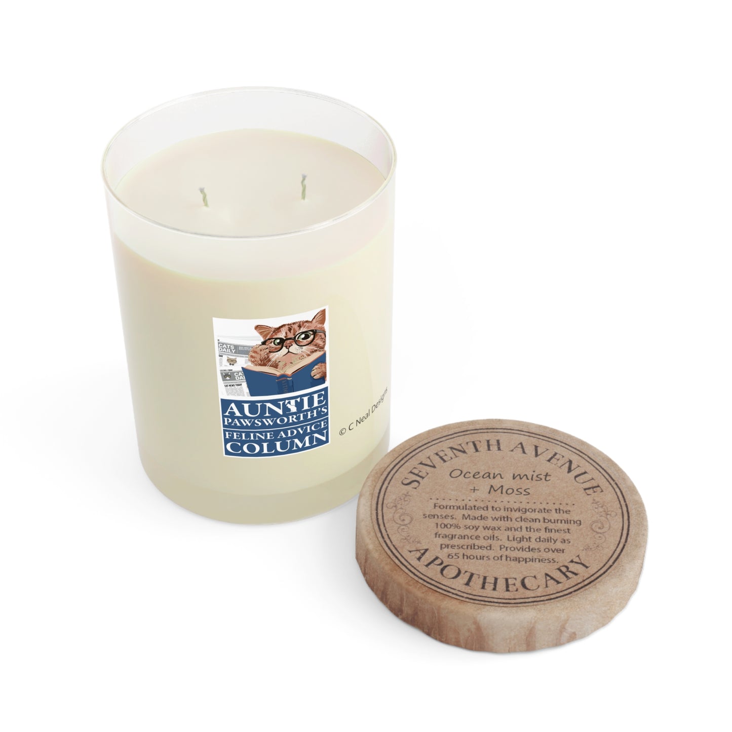 AUNTIE PAWSWORTH Scented Candle - Full Glass, 11oz