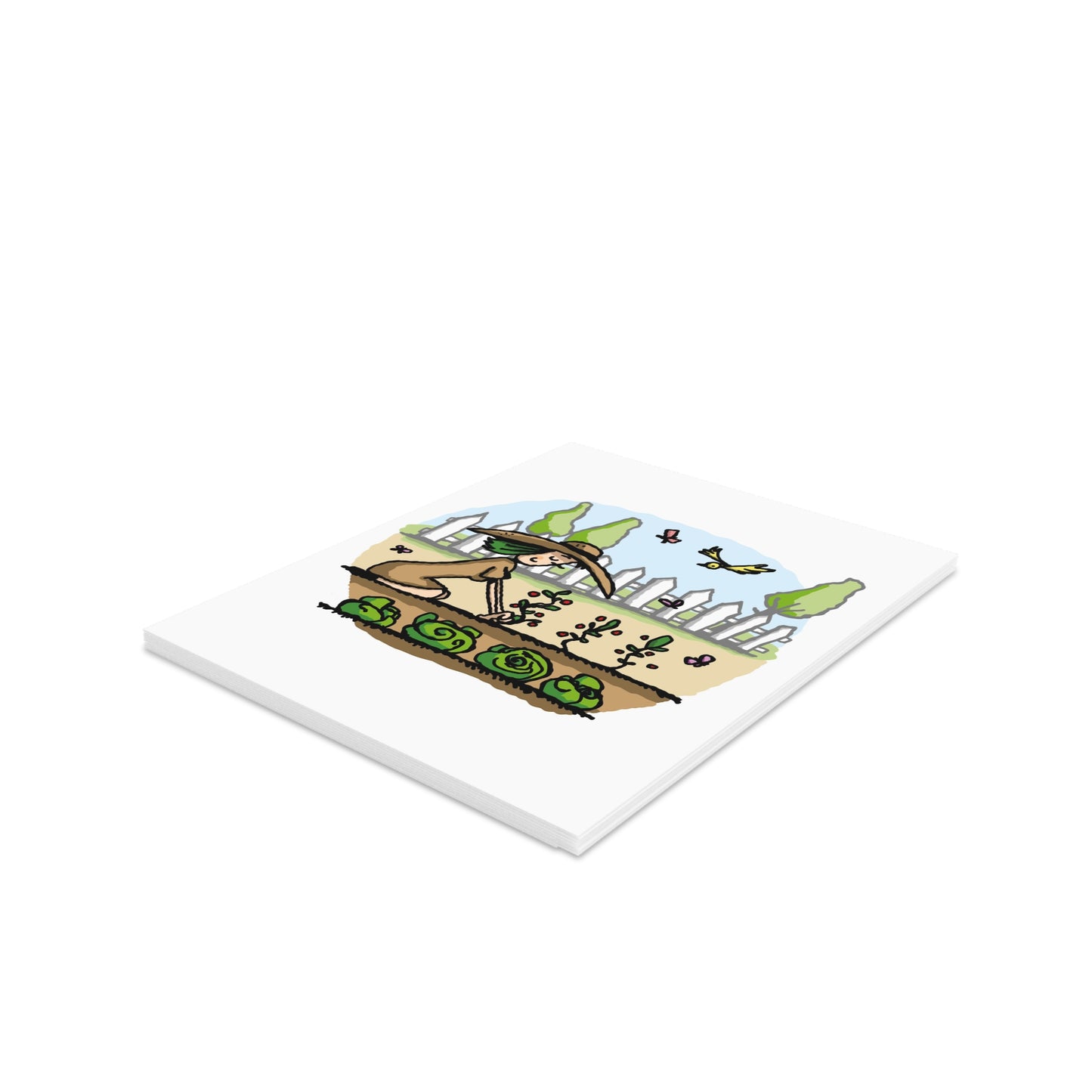 HAPPY GARDEN Greeting Cards (8, 16, and 24 pcs)