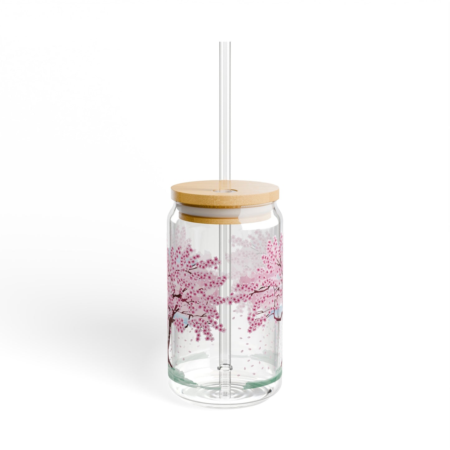 SPRING: CHERRY BLOSSOMS Sipper Glass, 16oz