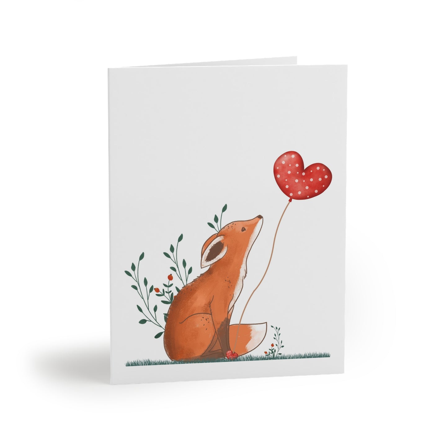 LITTLE FOX AND HEART Greeting cards (8, 16, and 24 pcs)