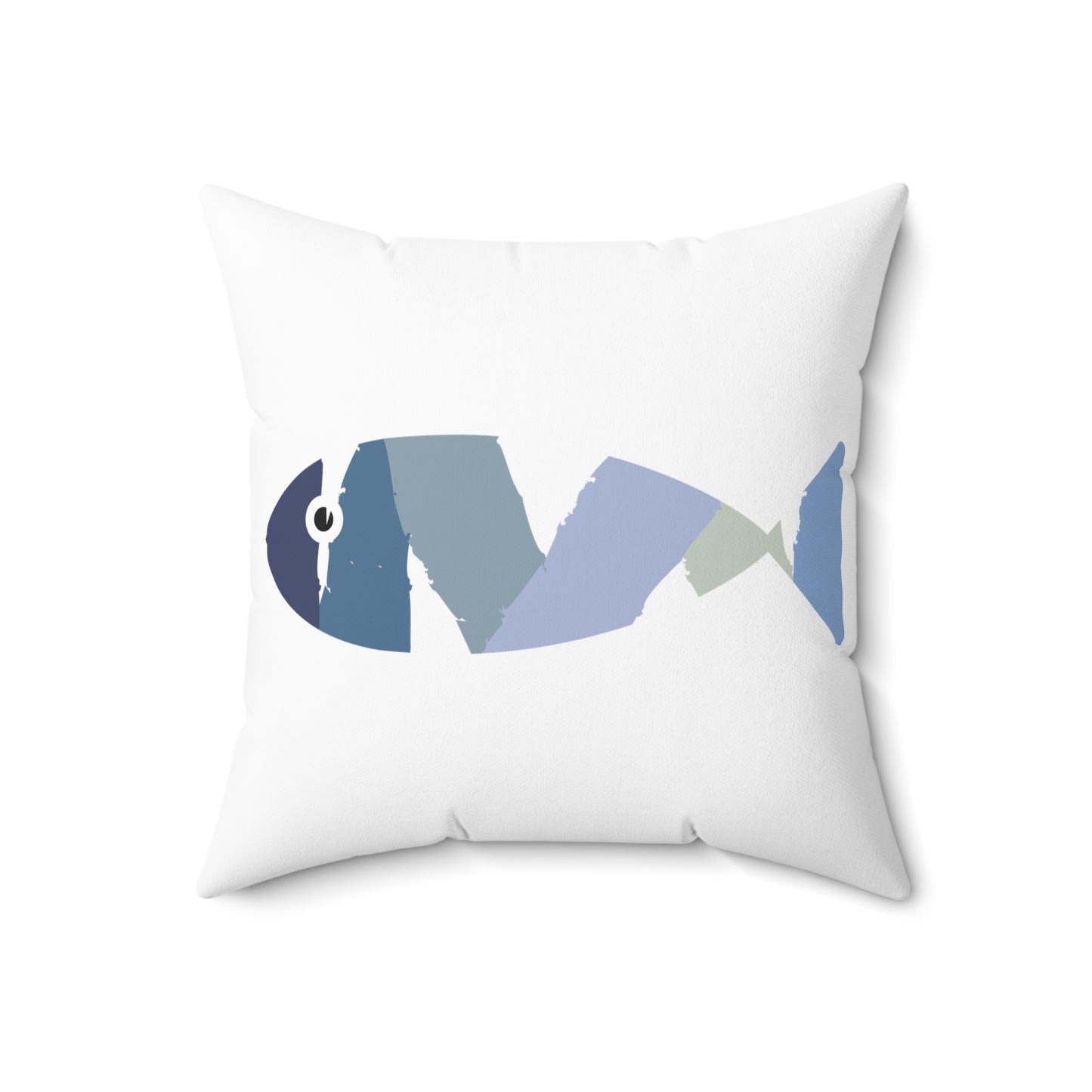 COASTAL CUSHIONS:  ABSTRACT FISH Accent Pillow