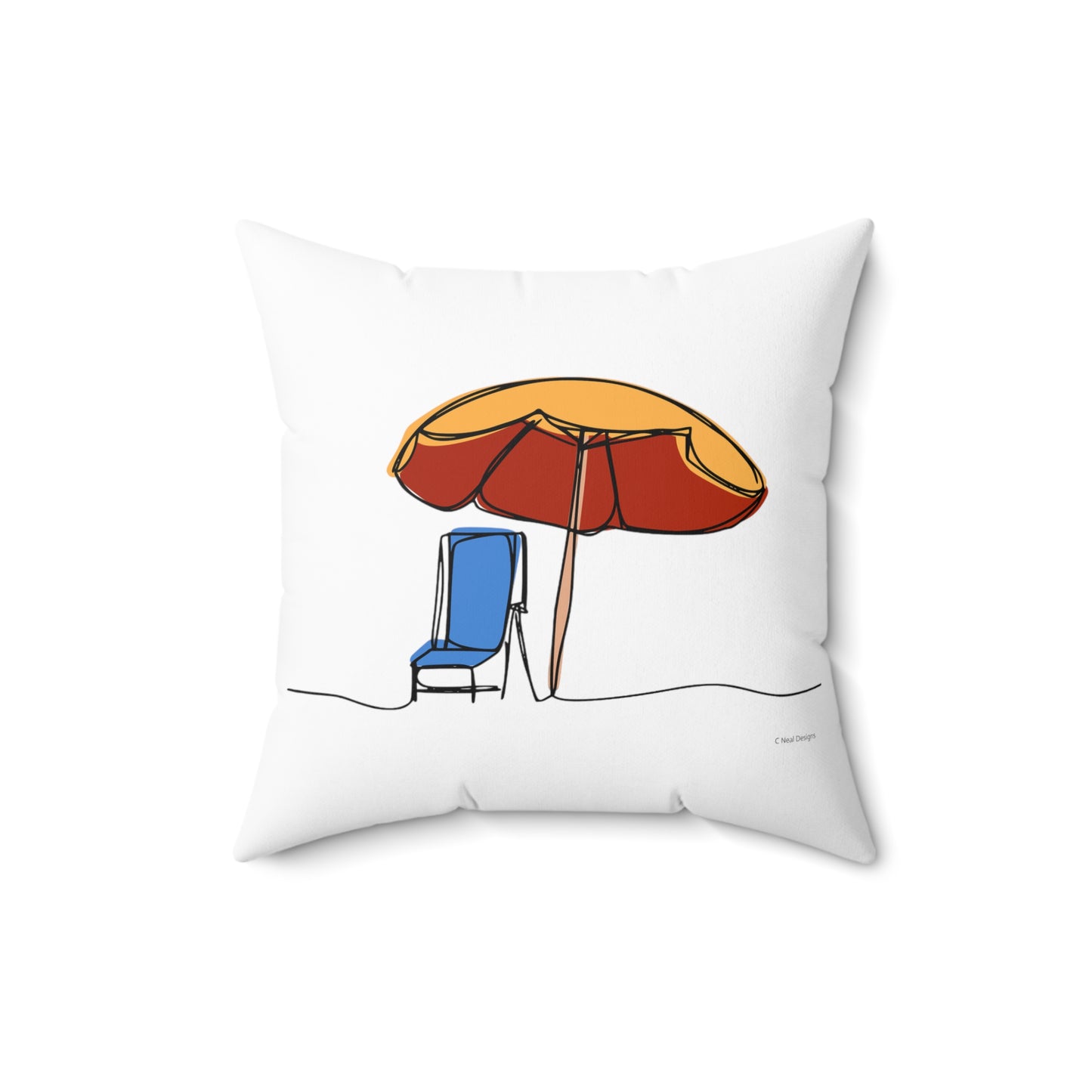 COASTAL CUSHIONS: MY SPOT Square Accent Pillow