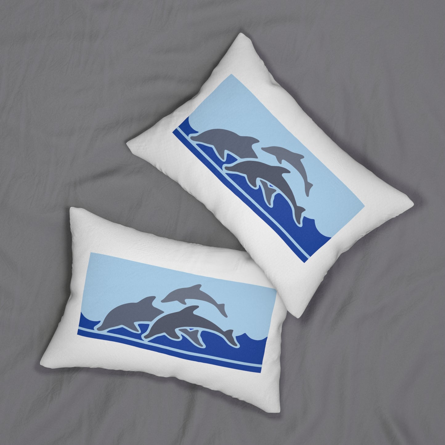 COASTAL CUSHIONS: POD OF DOPHINS Accent Pillow