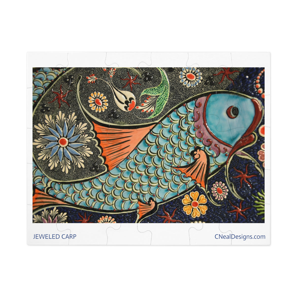 JEWELED CARP MOSAIC JIGSAW PUZZLE (30, 110, 252, 500,1000Piece