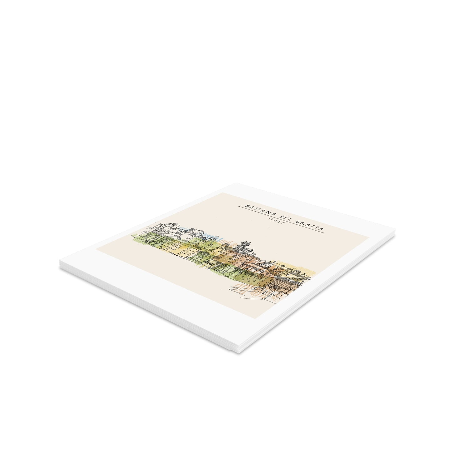 BASSANO DEL GRAPPA Greeting Cards (8, 16, and 24 pcs)