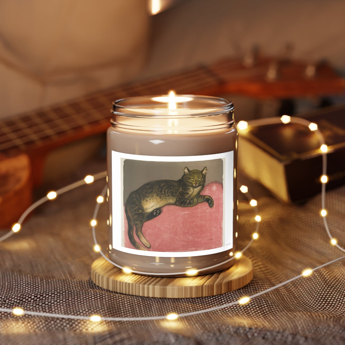 WINTER: CAT ON A CUSHION Scented Candles, 9oz