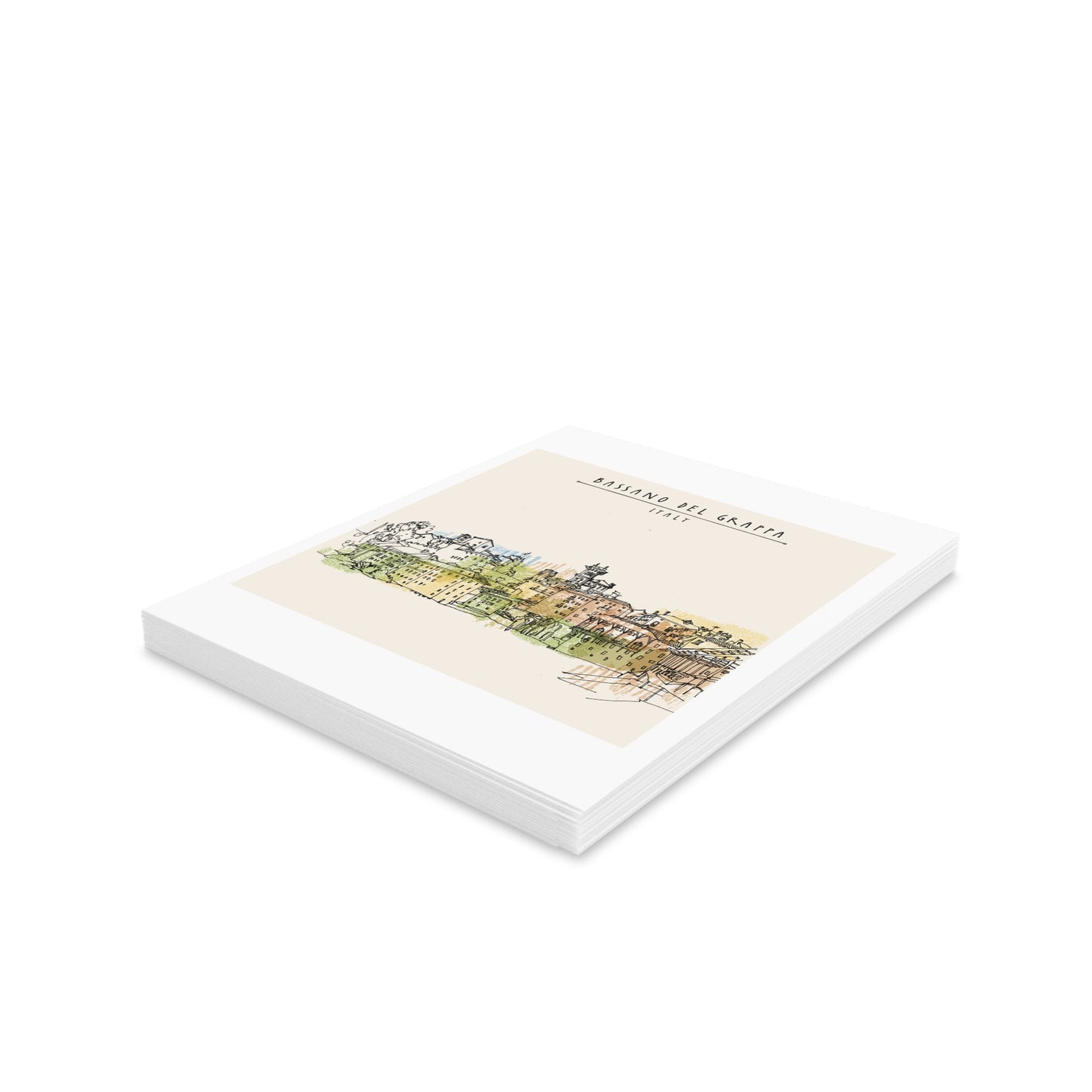 BASSANO DEL GRAPPA Greeting Cards (8, 16, and 24 pcs)